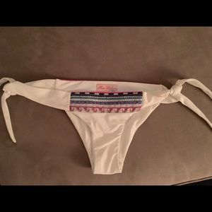 Mara Hoffman Tie Side White Bikini Bottom NWOT