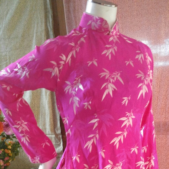 Electric pink Asian top.