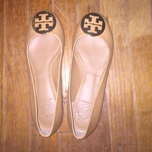 Tory Burch Reva Flats Tan Size 8.5