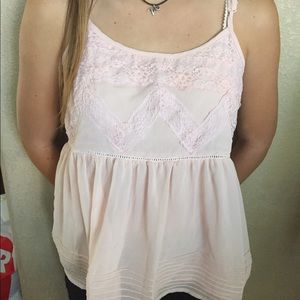 Pink baby doll top