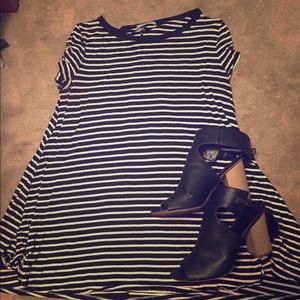 Stripped T-Shirt Dress