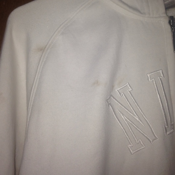 White Nike Zip Up Hoodie - Picture 2 of 4