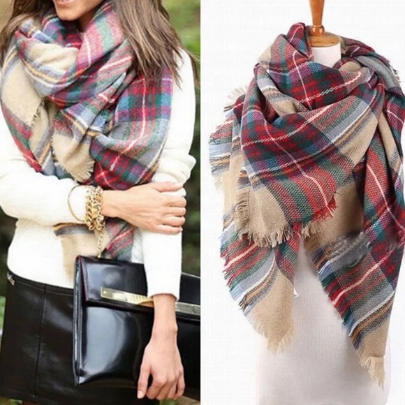 Tartan Plaid Blanket Scarf - LAST ONE! - Picture 2 of 4