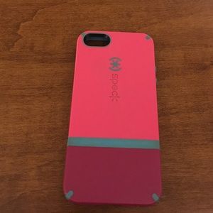 🎀Speck Pink Purple and Turquoise iPhone 5/5s case