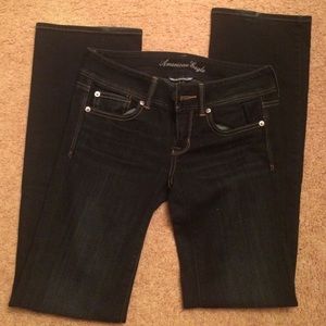 American eagle boot cut jeans size 2 dark wash