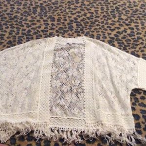 NWT American Eagle Crochet Kimono