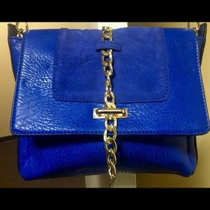 Royal blue cross body purse