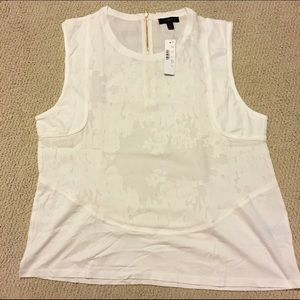 J.CREW NWT White Sleeveless Top