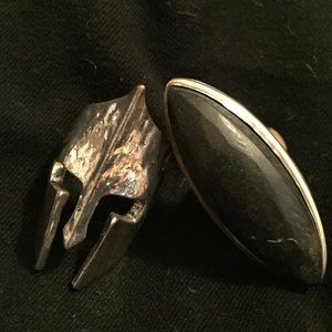 Silver statement rings from LF