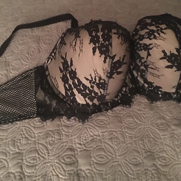 Beautiful black beige underneath Sexy Bra
