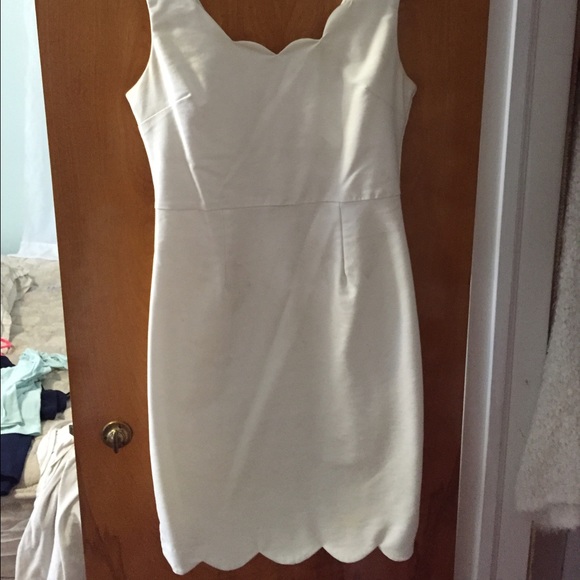 Lulus White Scallop Dress