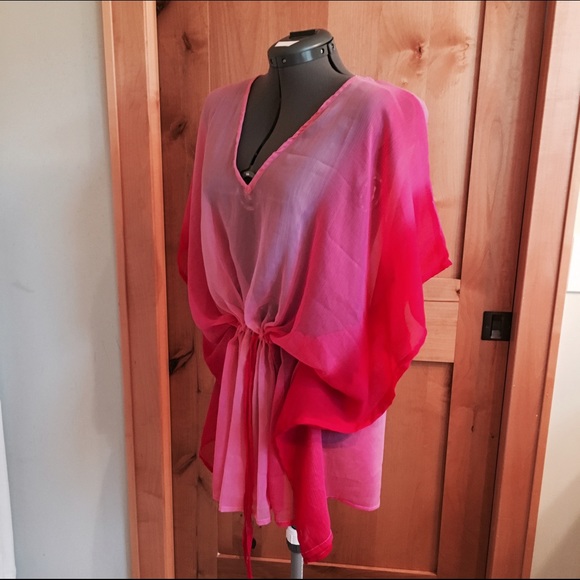 Sheer swim cover up