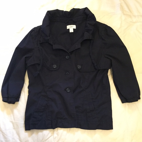 CCO Ann Taylor LOFT Navy Jacket, Spring - Picture 2 of 4