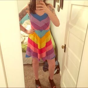 ❤️FINAL PRICE❤️Vintage Rainbow Dress.