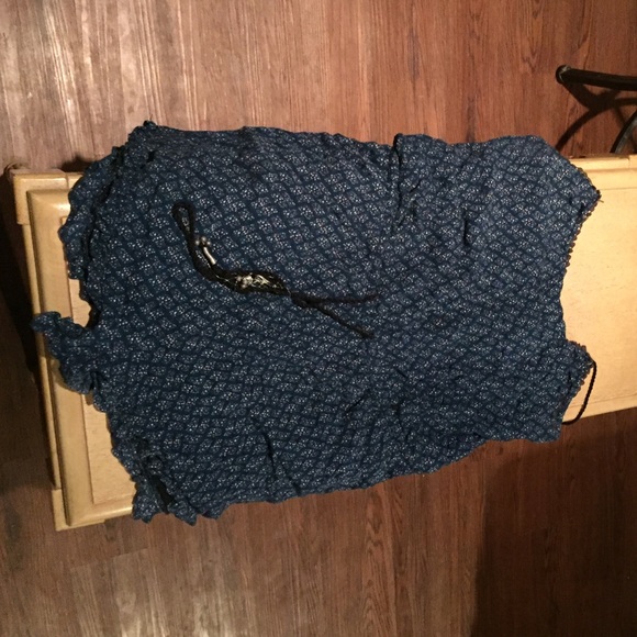 AEO Blue and Black Romper