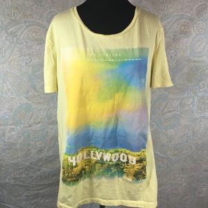 H&M yellow Hollywood tee