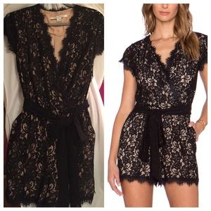 Diane Von Furstenberg Lace Romper