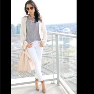 JEAN H&M White Super Stretch Slim