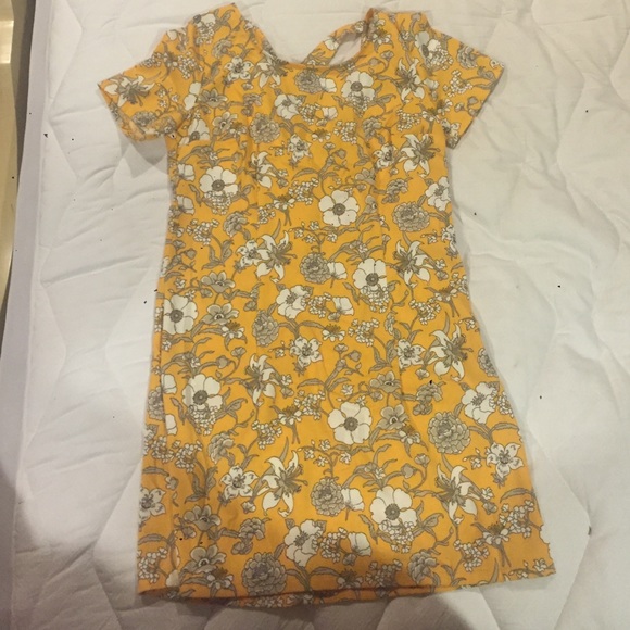 Yellow Hollister Floral Printed Dress