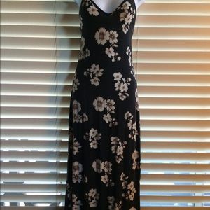 Black floral dress