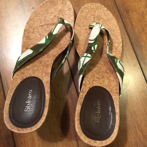 Casual cork wedge
