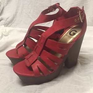 G by Guess Platform Wedge Heels
