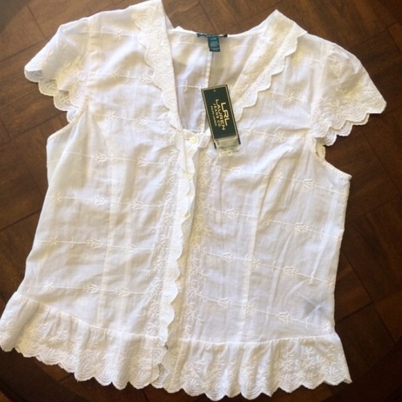 Lauren Ralph Lauren Tops - NWT Ralph Lauren Embroidered Top