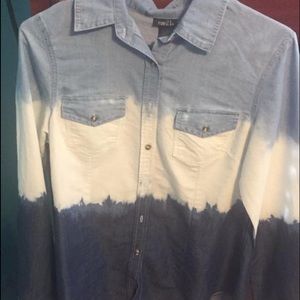 Denim button up