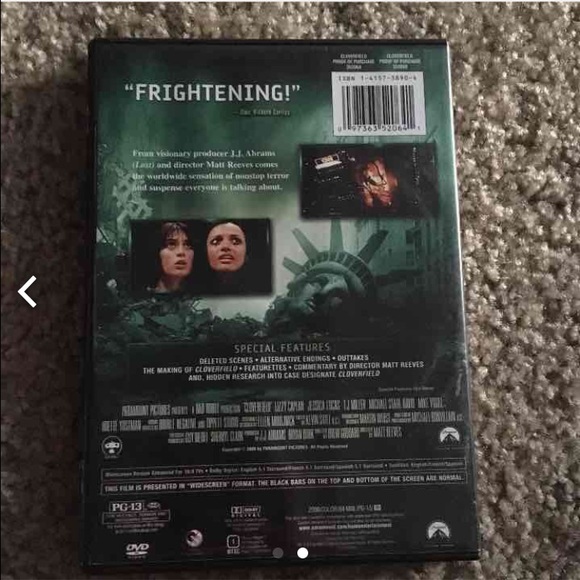 CLOVERFIELD DVD - Picture 2 of 2