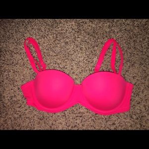 Pink Victoria's Secret Strapless Bra