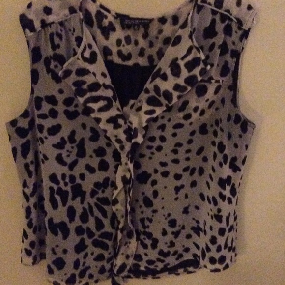 Sheer, sexy, button down sleeveless blouse