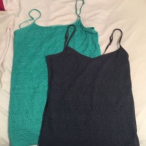 2 lace tank tops
