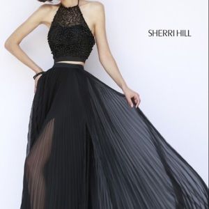Sherri Hill 32109 Black Two Piece