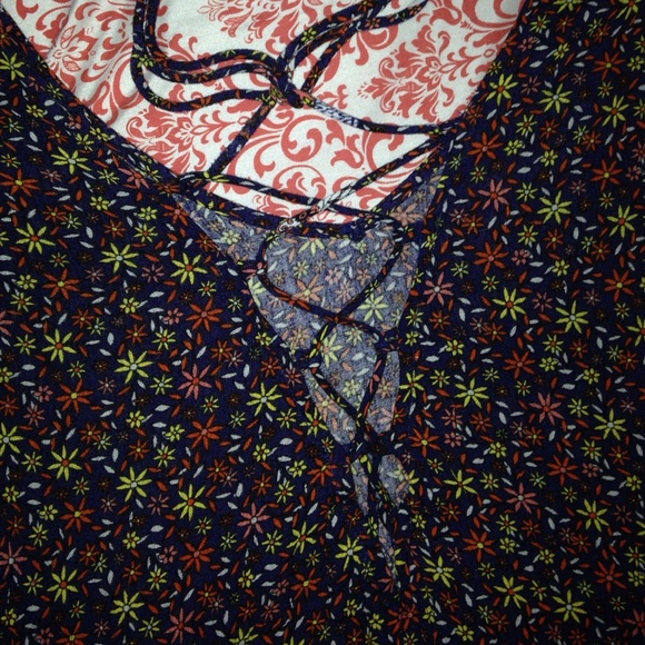 boho print. flowy dress. - Picture 3 of 4