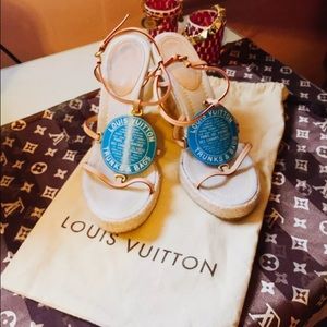 Louis Vuitton espadrille wedges