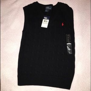 NEW Polo by Ralph Lauren Boys size 7 sweater vest.