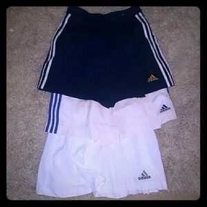 3 Adidas Tennis Skorts