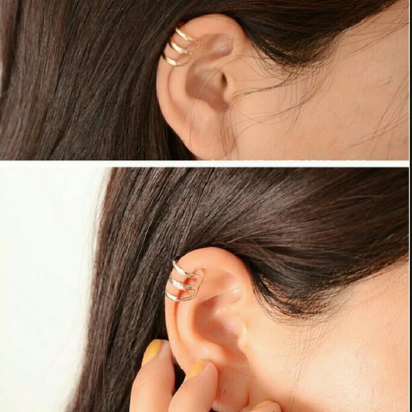 ❤️4 for $20 Sale❤️ one Gold/sliver plated ear cuff - Picture 3 of 3