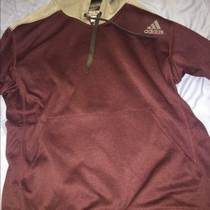 Maroon adidas hoodie