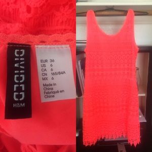H&M Lace Coral dress