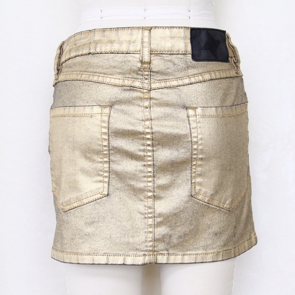 Gold BCBGeneration Skirt - Picture 2 of 3