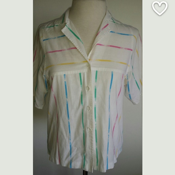 Vintage Tops - Saved By The Bell 80s blouse Kelly Kapowski