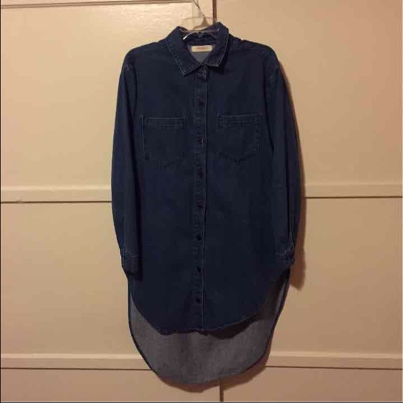 Denim button up shirt