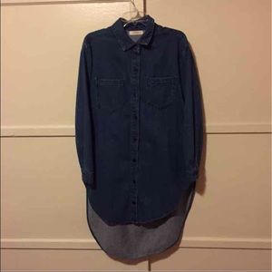 Denim button up shirt
