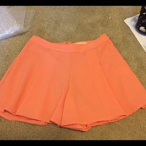 Salmon Orange Skorts