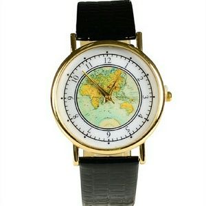 Unisex map watch