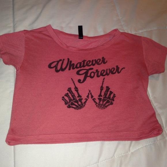 "Whatever Forever" crop top