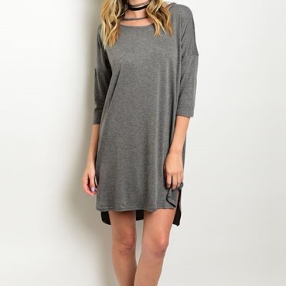 ❗️CLEARANCE❗️Fall Must Have Gray Dress/ Tunic - Picture 2 of 4