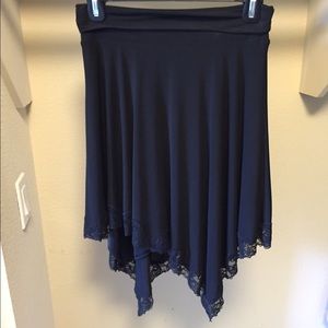 A-line Black Bebe Skirt