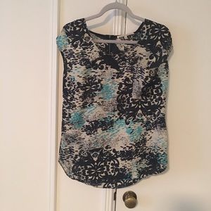 Bloomingdales blue loose top